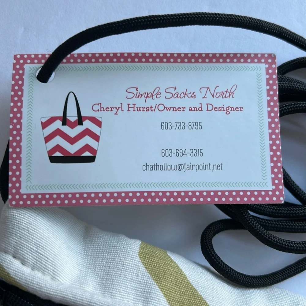 NWT SIMPLE SACKS Tapestry Crossbody Bag, Made in NH USA